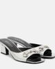 Gucci Gucci Signora Horsebit metallic leather mules - 1