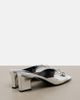 Gucci Gucci Signora Horsebit metallic leather mules - 3