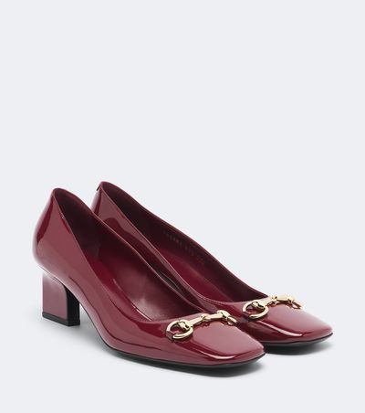 Gucci Gucci Signora Horsebit patent leather pumps