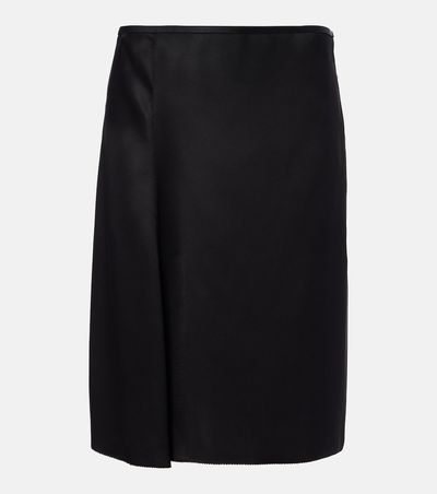 Gucci Gucci Silk duchesse wrap skirt