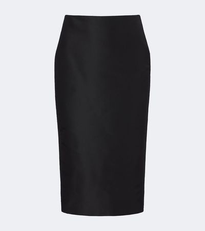Gucci Gucci Silk faille pencil skirt