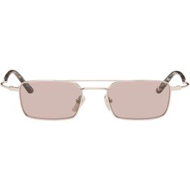 Gucci Gucci Silver Metal Frame Rectangular Sunglasses