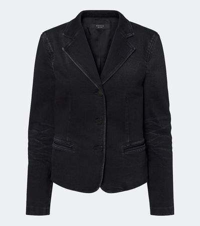 Gucci Gucci Single-breasted denim blazer