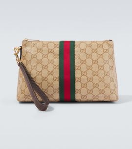 Gucci Gucci Small GG canvas pouch