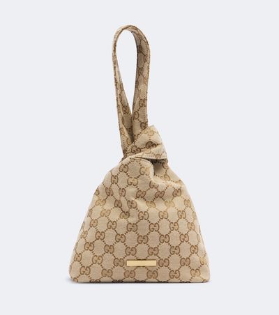 Gucci Gucci Small GG canvas top-handle bag