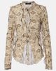 Gucci Gucci Snake-print silk blouse - 1