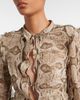 Gucci Gucci Snake-print silk blouse - 3