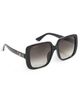 Gucci Gucci Square Sunglasses Black-Black-Grey One - 1