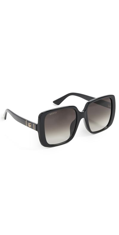 Gucci Gucci Square Sunglasses Black-Black-Grey One