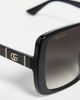 Gucci Gucci Square Sunglasses Black-Black-Grey One - 5