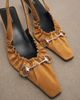 Gucci Gucci Vittoria Horsebit suede slingback pumps - 6