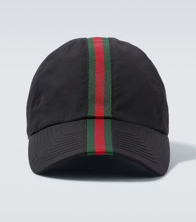 Gucci Gucci Web Stripe canvas baseball cap