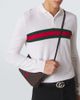 Gucci Gucci Web Stripe cashmere polo shirt - 5