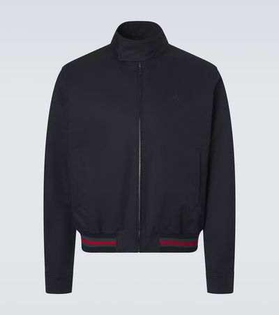 Gucci Gucci Web Stripe cotton twill jacket
