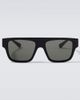 Gucci Gucci Web Stripe flat-top sunglasses - 1