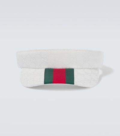 Gucci Gucci Web Stripe GG Canvas visor