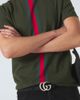 Gucci Gucci Web Stripe knitted cotton T-shirt - 6