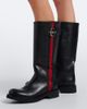 Gucci Gucci Web Stripe leather biker boots - 2
