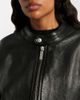 Gucci Gucci Web Stripe leather biker jacket - 3