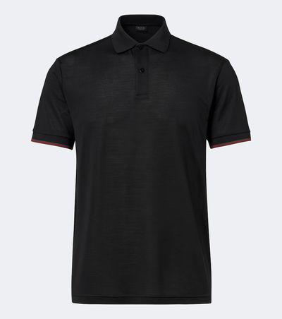 Gucci Gucci Web Stripe silk jersey polo shirt