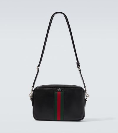 Gucci Gucci Web Trademark Small leather crossbody bag