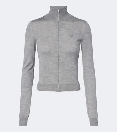 Gucci Gucci Wool and silk zip-up sweater