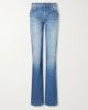 GUCCI Horsebit-embellished low-rise flared jeans - 1
