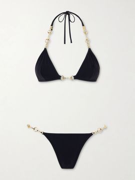 GUCCI Horsebit embellished triangle bikini