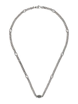 Gucci Interlocking G Sterling Silver Gourmette Necklace