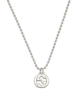 Gucci Interlocking Sterling Silver Necklace
