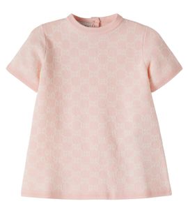 Gucci Kids Gucci Kids Baby GG jacquard wool dress