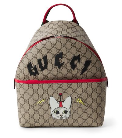 Gucci Kids Gucci Kids GG canvas printed backpack