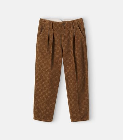Gucci Kids Gucci Kids GG cotton corduroy pants