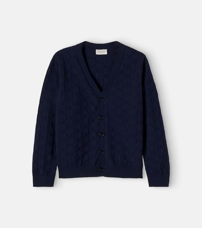 Gucci Kids Gucci Kids GG cotton jacquard cardigan