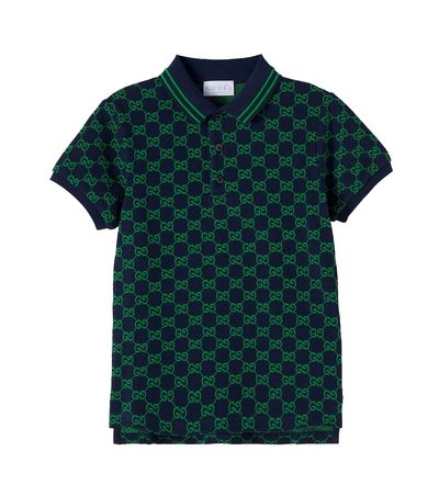 Gucci Kids Gucci Kids GG cotton piqué polo shirt