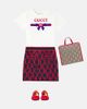 Gucci Kids Gucci Kids GG leather-trimmed canvas tote bag - 2