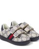 Gucci Kids Gucci Kids GG leather-trimmed sneakers - 1