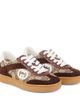 Gucci Kids Gucci Kids Interlocking G suede-trimmed sneakers - 1