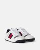 Gucci Kids Gucci Kids Screener Web Stripe leather sneakers - 1