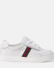 Gucci Kids Gucci Kids Stretch Web Stripe leather sneakers - 4