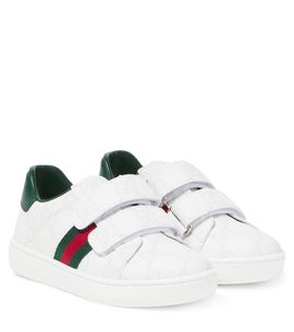 Gucci Kids Gucci Kids Web leather sneakers