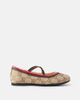 Gucci Kids Gucci Kids Web Stripe GG canvas ballet flats - 4