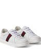 Gucci Kids Gucci Kids Web Stripe leather sneakers - 1