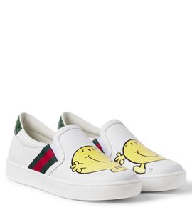 Gucci Kids Gucci Kids x Mr. Men Little Miss leather slip-on sneakers