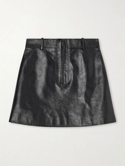 GUCCI Leather mini skirt