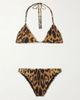 GUCCI Leopard-print logo-detailed bikini - 1