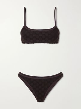 GUCCI Logo-jacquard bikini