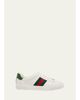 Gucci Men's Ace Leather Web Low-Top Sneakers - 1