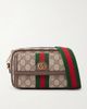 GUCCI Ophidia mini leather-trimmed printed coated-canvas messenger bag - 1