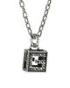 Gucci Sterling Silver YB130 G Cube Pendant Necklace - 1